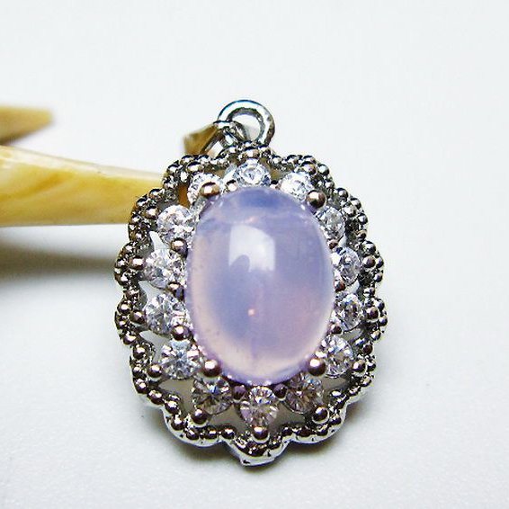 スコロライト（ラベンダークォーツ） ペンダント [T525-2178]