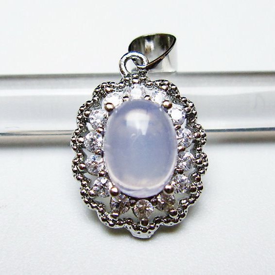 スコロライト（ラベンダークォーツ） ペンダント [T525-2182]