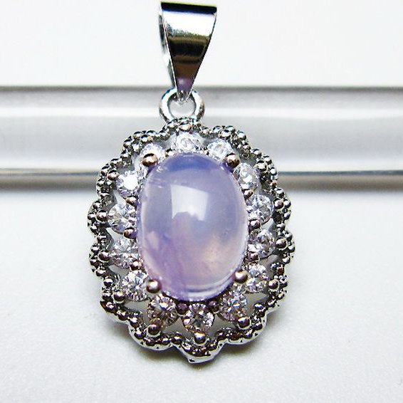 スコロライト（ラベンダークォーツ） ペンダント [T525-2185]