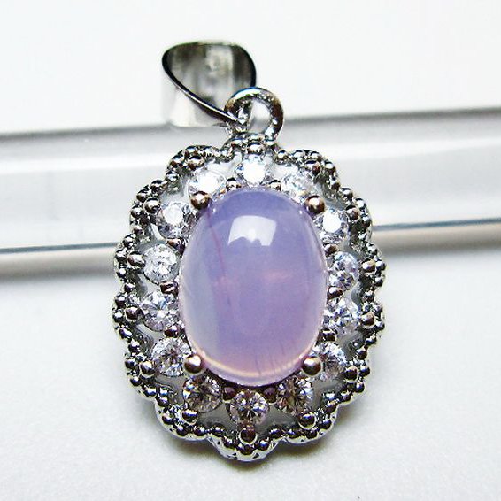 スコロライト（ラベンダークォーツ） ペンダント [T525-2198]