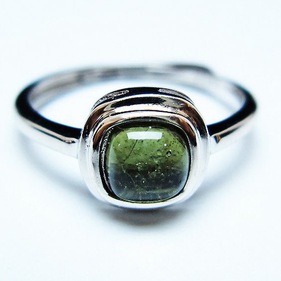 モルダバイト 指輪 (13号) [t526-1350]