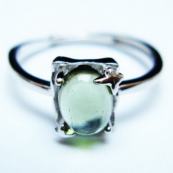 モルダバイト指輪(13号)