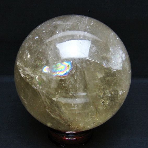 2.2Kg ライトニング水晶 丸玉 117mm [T529-5623]