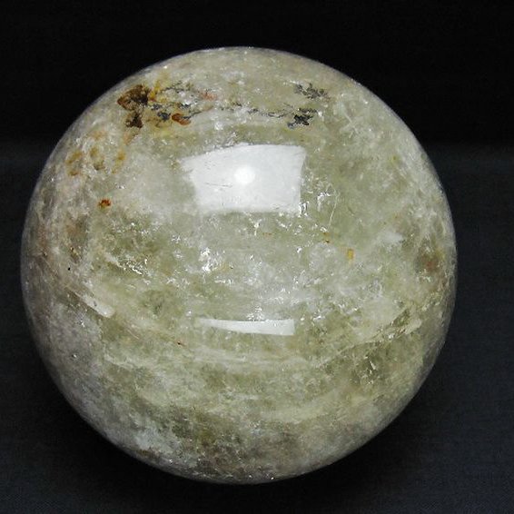 1.3Kg シトリン水晶 丸玉 97mm [T529-5777]