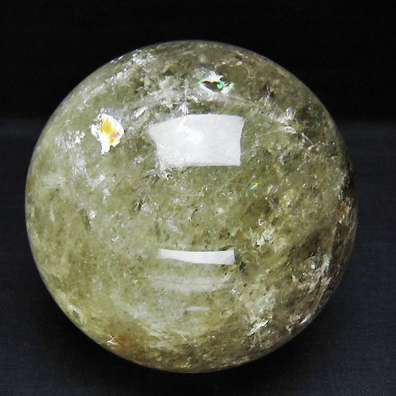 1.4Kg シトリン水晶 丸玉 98mm [T529-5837]