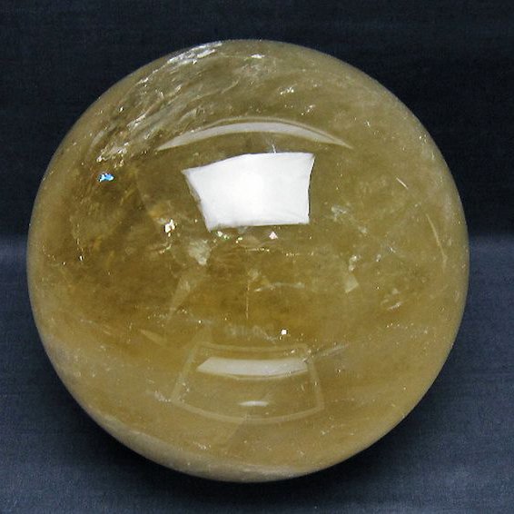 3.9Kg シトリン水晶 丸玉 145mm [T529-5916]
