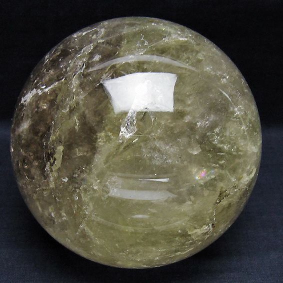 2.3Kg シトリン水晶 丸玉 120mm [T529-5923]
