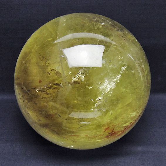8.2Kg シトリン水晶 丸玉 185mm [T529-5950]