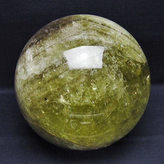 7.8Kg シトリンファントム水晶 丸玉 180mm [T529-5953]