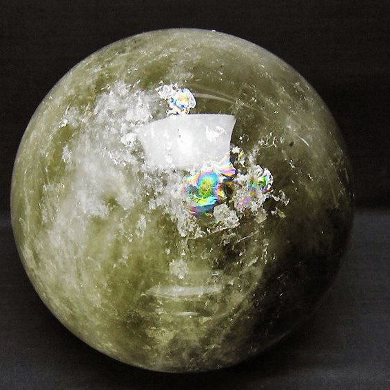 5.8Kg シトリン水晶 丸玉 160mm [T529-5971]