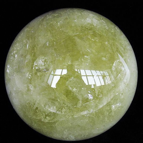 20.3Kg シトリン水晶 丸玉 250mm 同梱不可 [T529-5975]