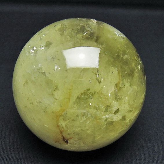 シトリン水晶 丸玉 78mm [t529-6161]