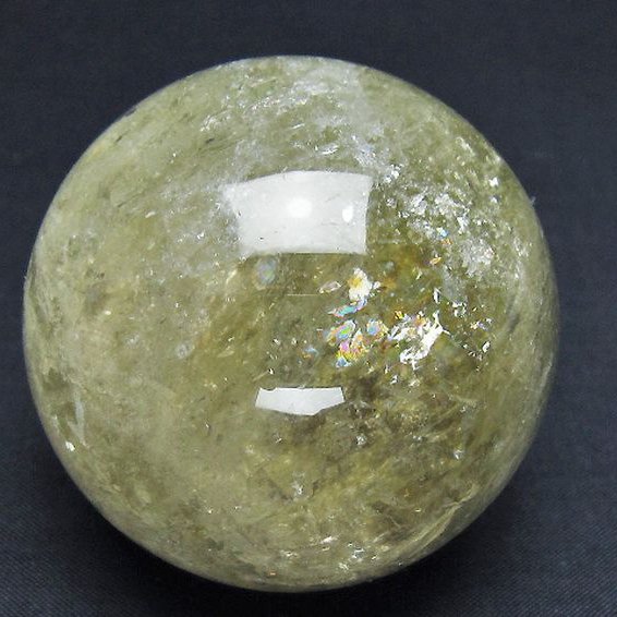 シトリン水晶 丸玉 62mm [T529-6179]