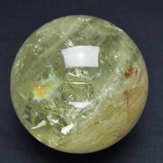 シトリン水晶 丸玉 66mm [T529-6188]