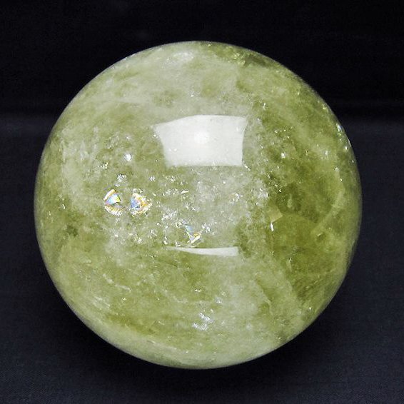 1.4Kg シトリン水晶 丸玉 99mm [t529-6253]