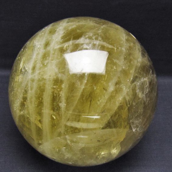 2.6Kg シトリン水晶 丸玉 130mm [t529-6297]