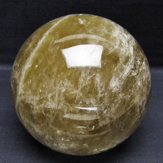 2.6Kg シトリン水晶 丸玉 127mm [t529-6299]