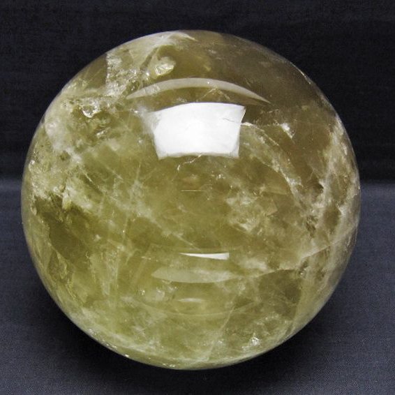 3Kg シトリン水晶 丸玉 135mm [t529-6300]