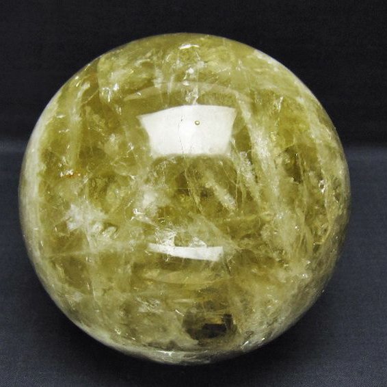 1.8Kg シトリン水晶 丸玉 115mm [t529-6308]