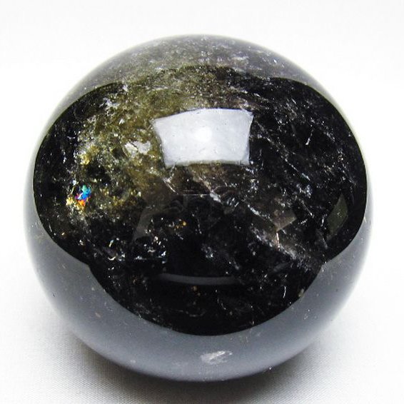 ライトニング水晶 丸玉 83mm [t529-6326]