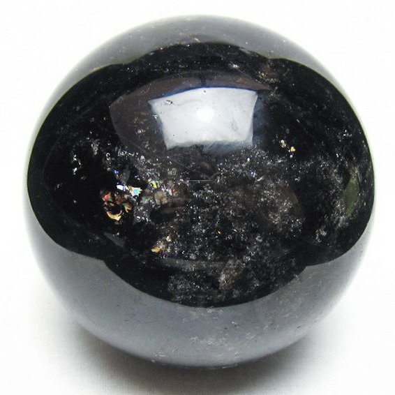 1.9Kg ライトニング水晶 丸玉 115mm [t529-6409]