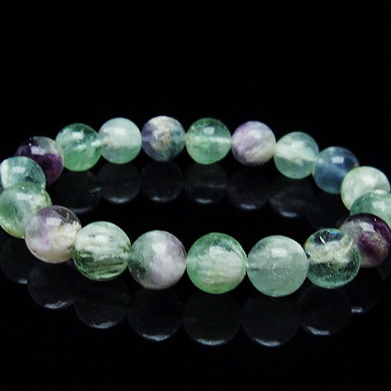 エンジェルフェザー フローライト  ブレスレット 11mm [T53-4742]