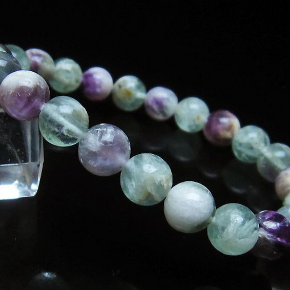 エンジェルフェザー フローライト ブレスレット 8mm [t53-4783]