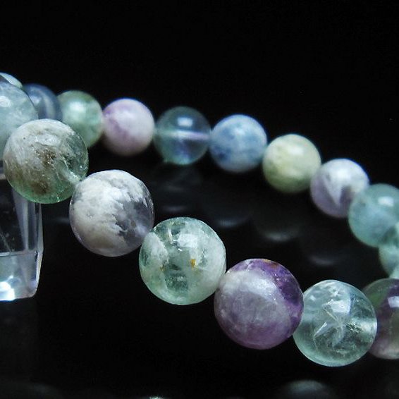 エンジェルフェザー フローライト ブレスレット 10mm [t53-4873]