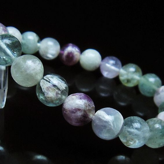 エンジェルフェザー フローライト ブレスレット 9mm [T53-4883]
