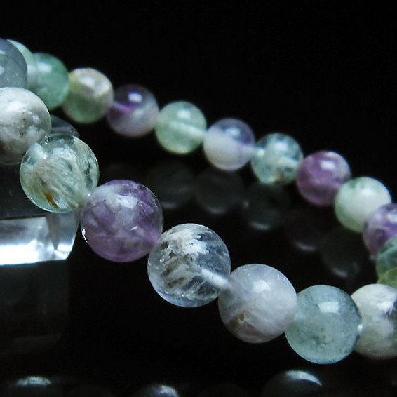 エンジェルフェザー フローライト ブレスレット 9mm [T53-4899]