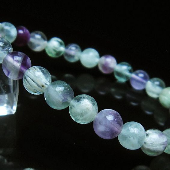 エンジェルフェザー フローライト ブレスレット 7mm [t53-4924]