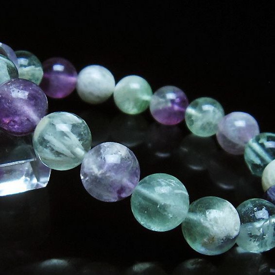 エンジェルフェザー フローライト ブレスレット 10mm [T53-4964]