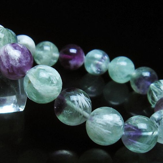 エンジェルフェザー フローライト ブレスレット 12mm [T53-4970]