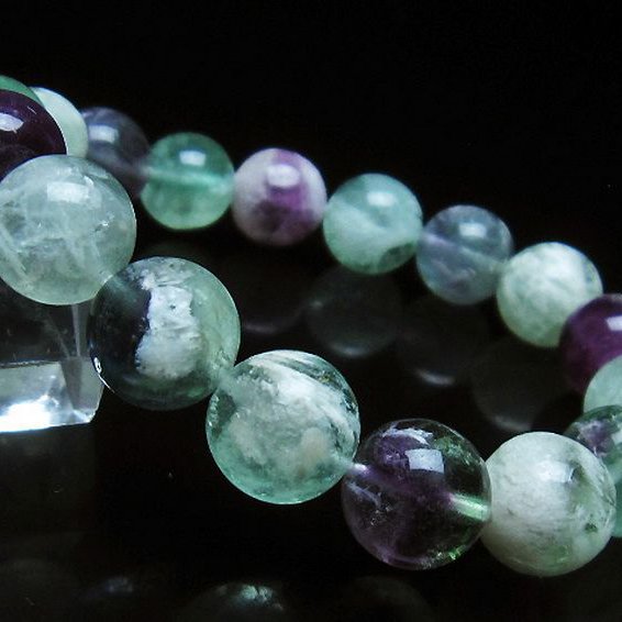 エンジェルフェザー フローライト ブレスレット 12mm [T53-4976]