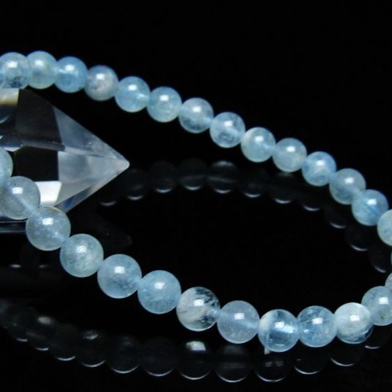 アクアマリン ブレスレット 6mm [t537-15281]