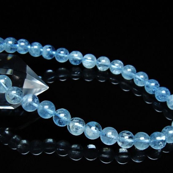 アクアマリン ブレスレット 6mm [t537-15379]