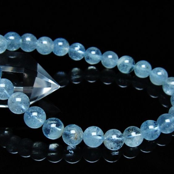アクアマリン ブレスレット 7mm [t537-15403]