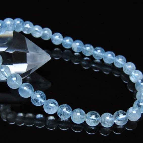 アクアマリン ブレスレット 6mm [t537-15491]