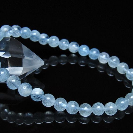 アクアマリン ブレスレット 6mm [t537-15495]