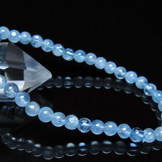 アクアマリン ブレスレット 5mm [t537-15514]
