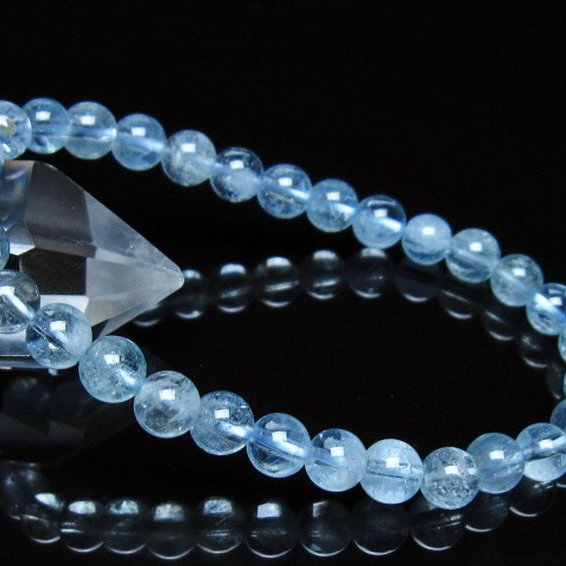 アクアマリン ブレスレット 6mm [t537-15522]