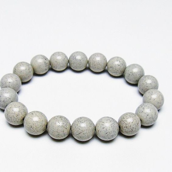 台湾産 北投石 天然ラジウム効果 ブレスレット 12mm [T538-2409]