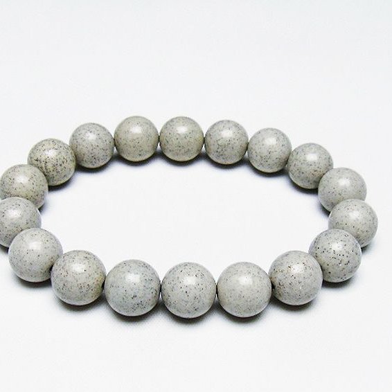 台湾産 北投石 天然ラジウム効果 ブレスレット 12mm [T538-2417]