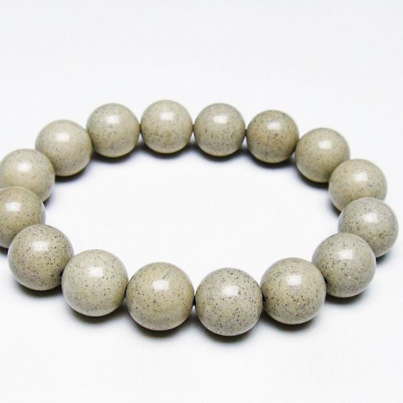 台湾産 北投石 天然ラジウム効果 ブレスレット 14mm [T538-2421]