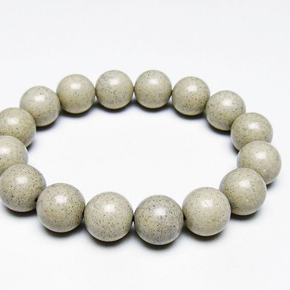 台湾産 北投石 天然ラジウム効果 ブレスレット 14mm [t538-2438] 