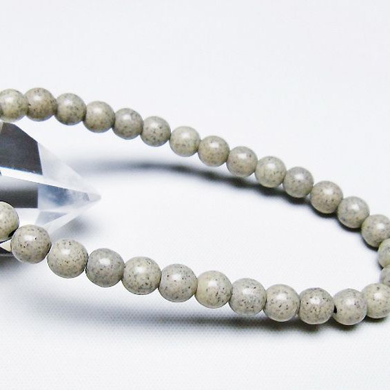 台湾産 北投石 天然ラジウム効果 ブレスレット 6mm [T538-2581]