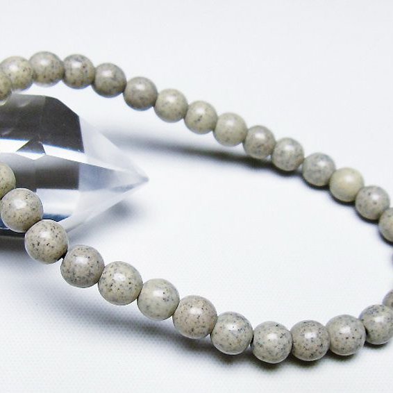 台湾産 北投石 天然ラジウム効果 ブレスレット 6mm [T538-2685]