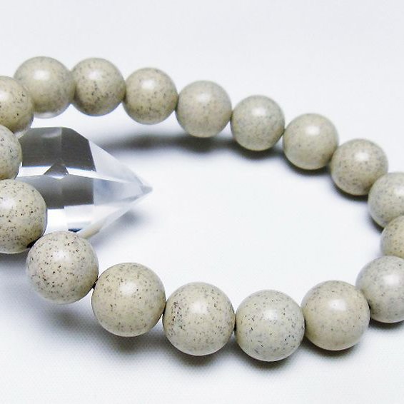 台湾産 北投石 天然ラジウム効果 ブレスレット 12mm [T538-2738]