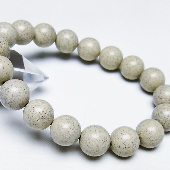 台湾産 北投石 天然ラジウム効果 ブレスレット 12mm [T538-2741]