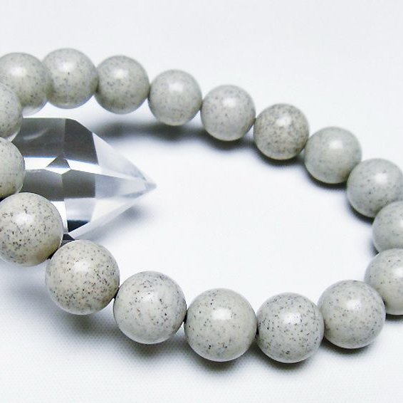 台湾産 北投石 天然ラジウム効果 ブレスレット 12mm [T538-2753]